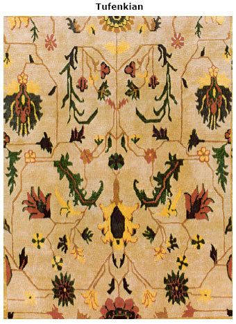 This picture shows the rug that Tufenkian made from the public domain of the Hali Magazine rug